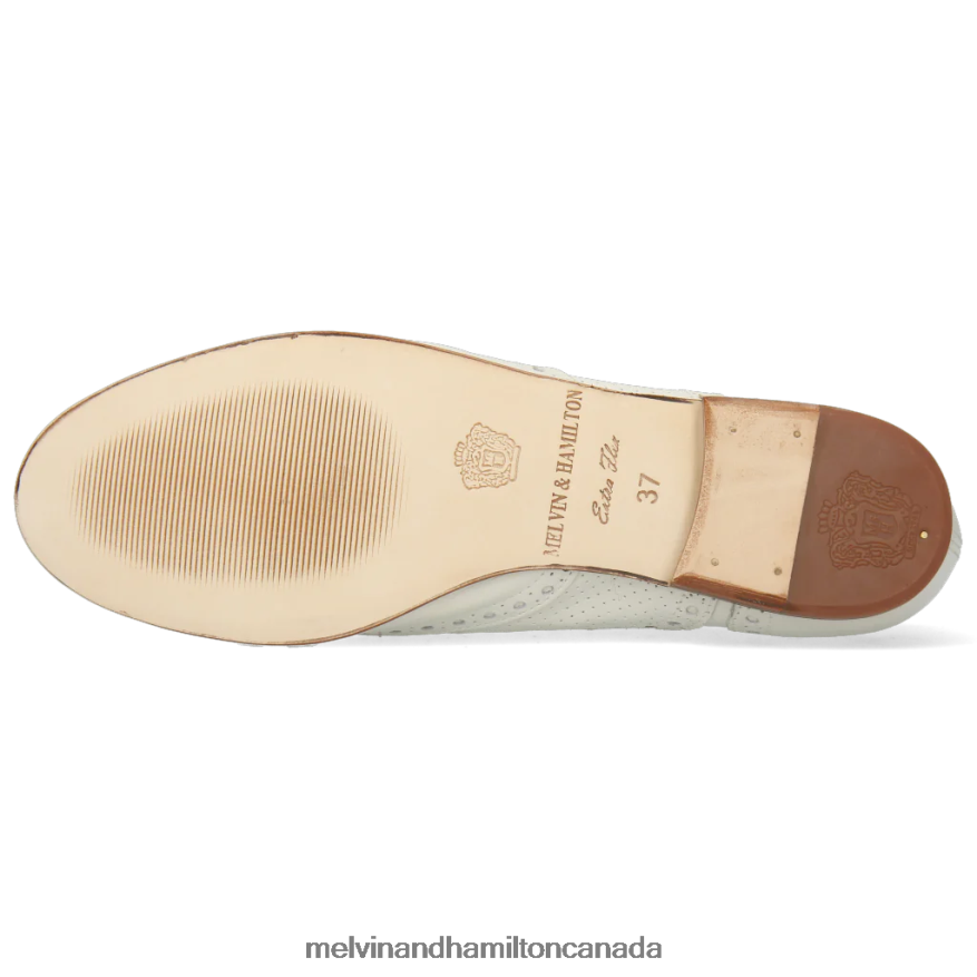 Women Melvin & Hamilton White Sonia 1 Oxford Shoes P4V68P1302