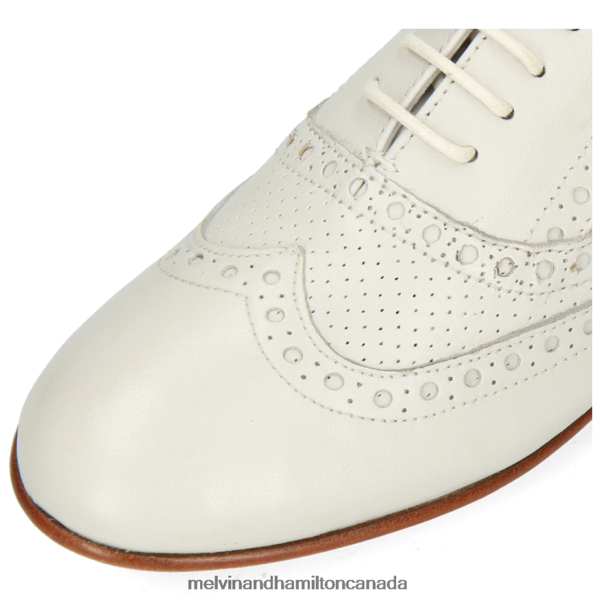 Women Melvin & Hamilton White Sonia 1 Oxford Shoes P4V68P1302