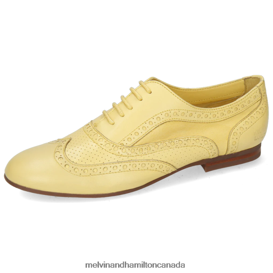 Women Melvin & Hamilton Yellow Sonia 1 Oxford Shoes P4V68P1297