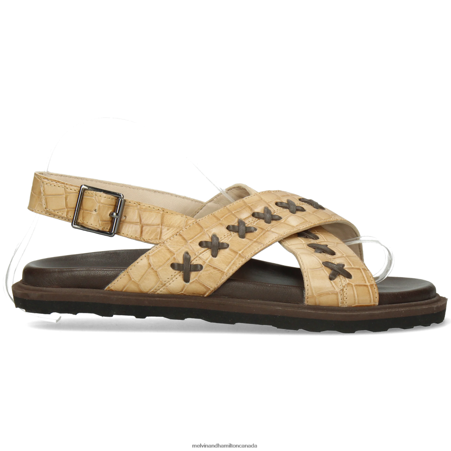 Women Melvin & Hamilton Beige Wilma 39 Sandals P4V68P1920