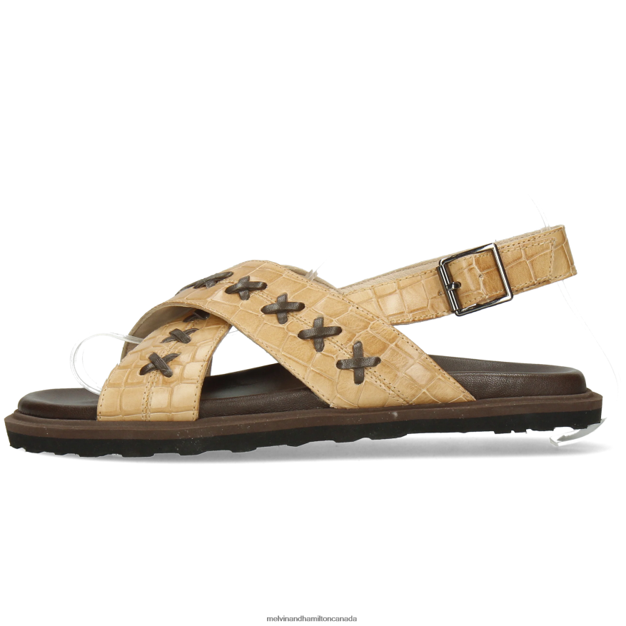 Women Melvin & Hamilton Beige Wilma 39 Sandals P4V68P1920