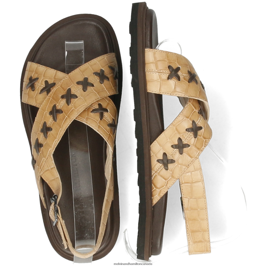 Women Melvin & Hamilton Beige Wilma 39 Sandals P4V68P1920