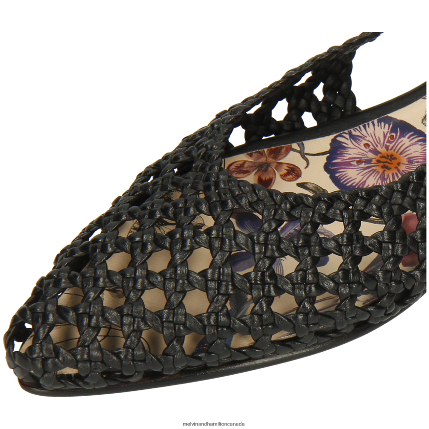 Women Melvin & Hamilton Black Alexa 27 Sandals P4V68P1904