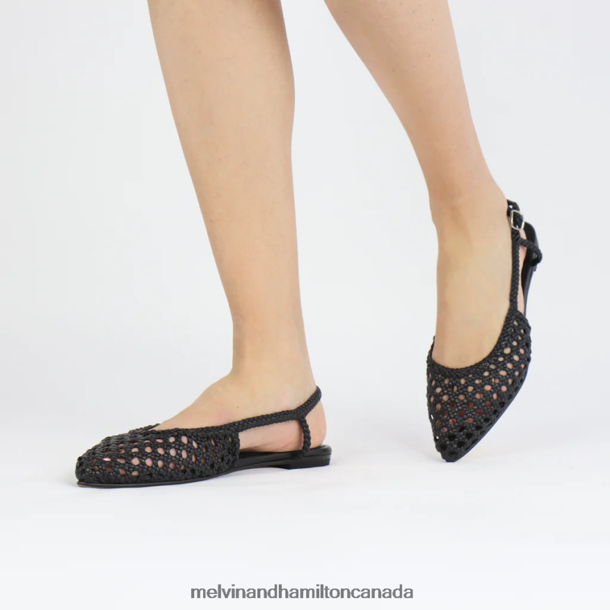 Women Melvin & Hamilton Black Alexa 27 Sandals P4V68P1918