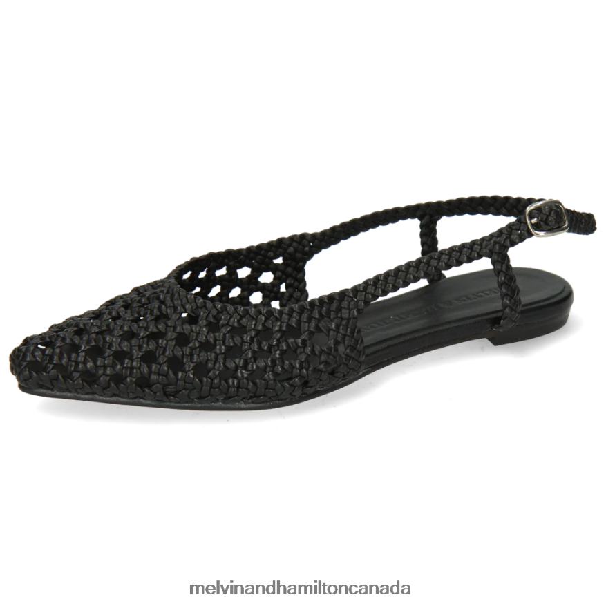 Women Melvin & Hamilton Black Alexa 27 Sandals P4V68P1918