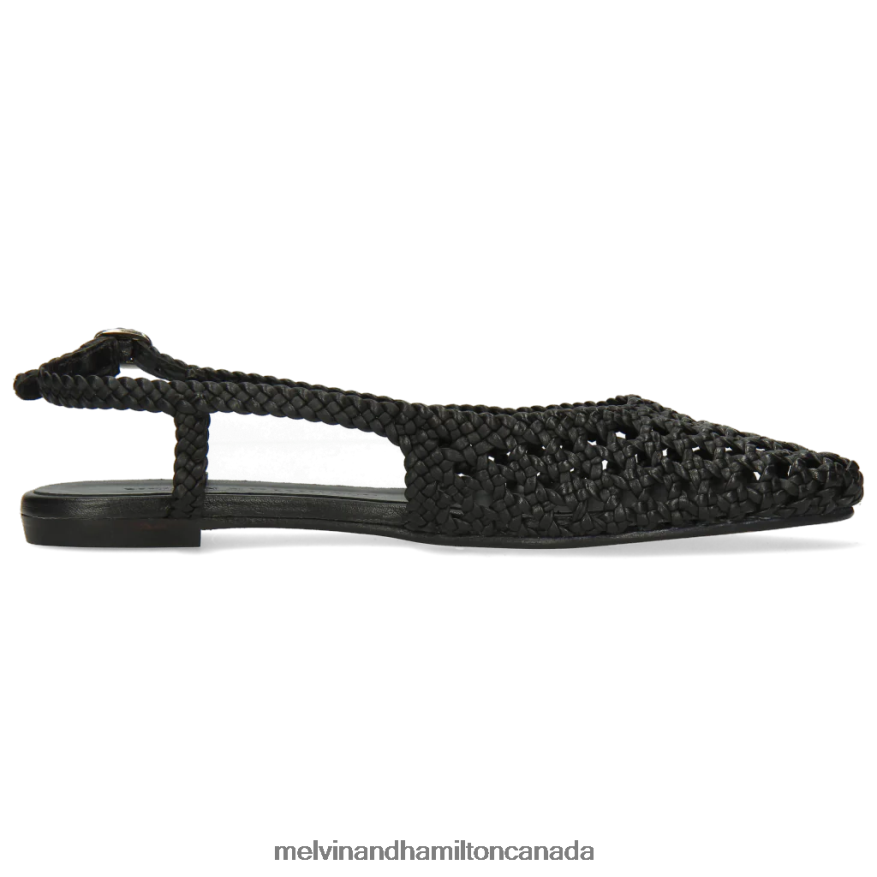 Women Melvin & Hamilton Black Alexa 27 Sandals P4V68P1918