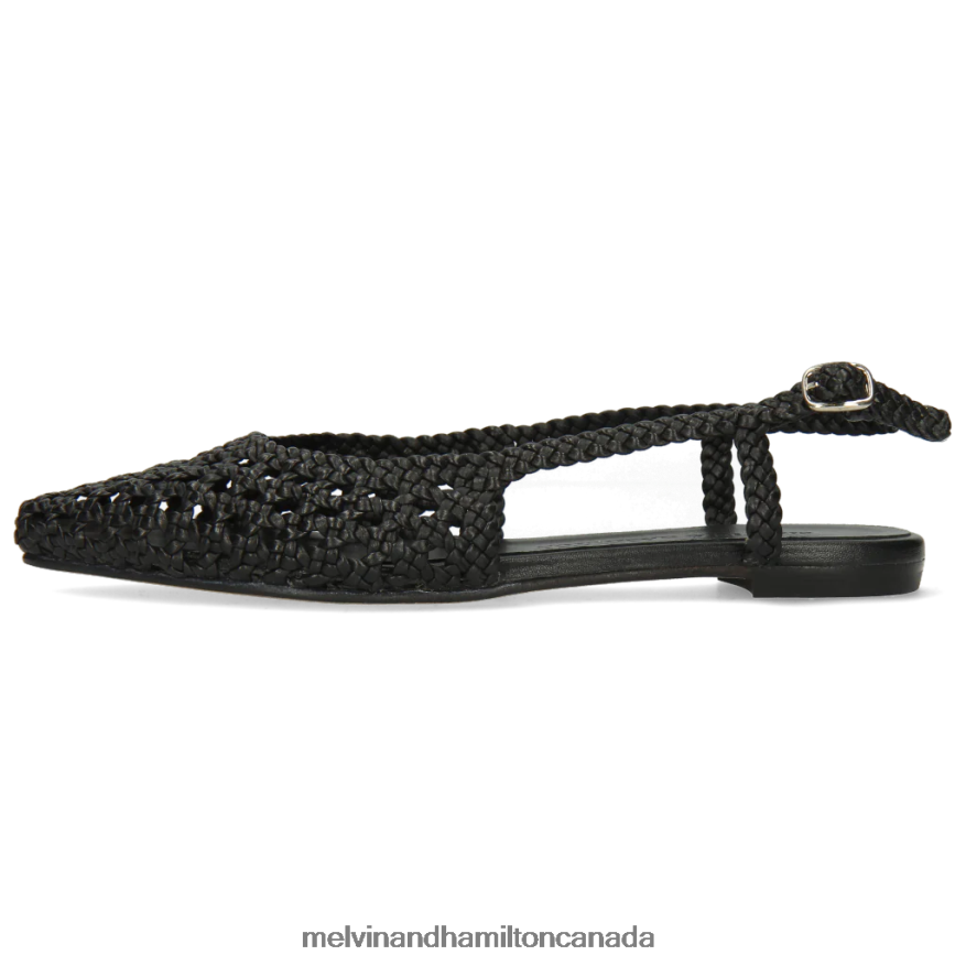 Women Melvin & Hamilton Black Alexa 27 Sandals P4V68P1918