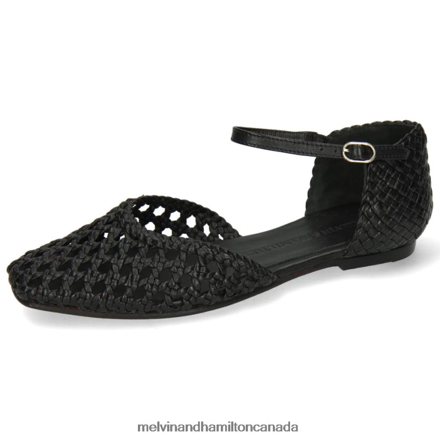 Women Melvin & Hamilton Black Melly 9 Sandals P4V68P1926