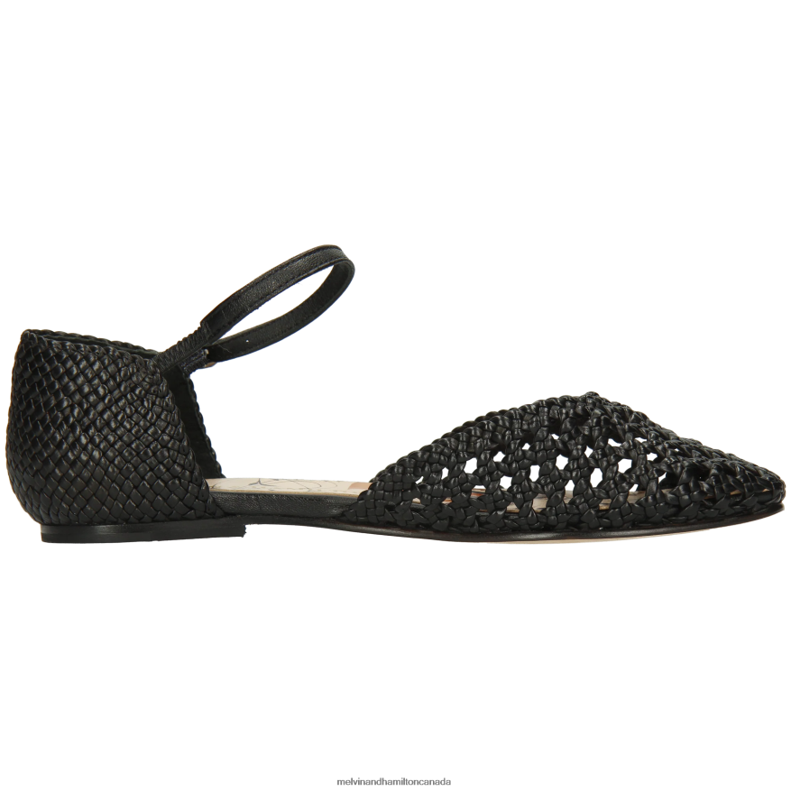 Women Melvin & Hamilton Black Melly 9 Sandals P4V68P1937