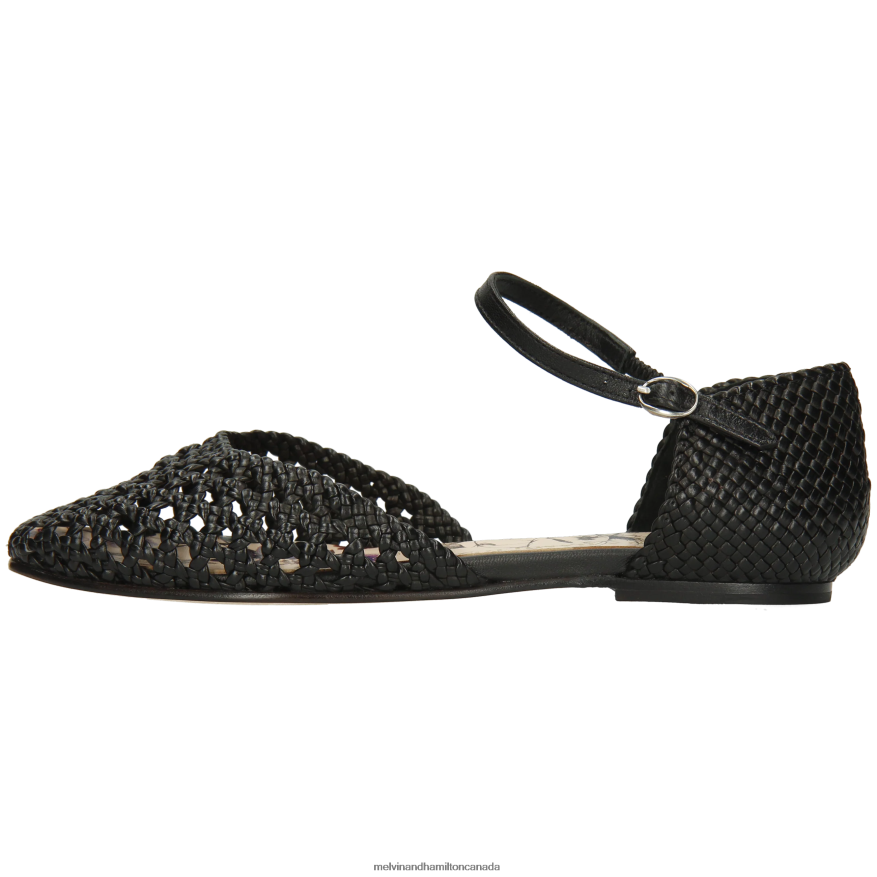 Women Melvin & Hamilton Black Melly 9 Sandals P4V68P1937