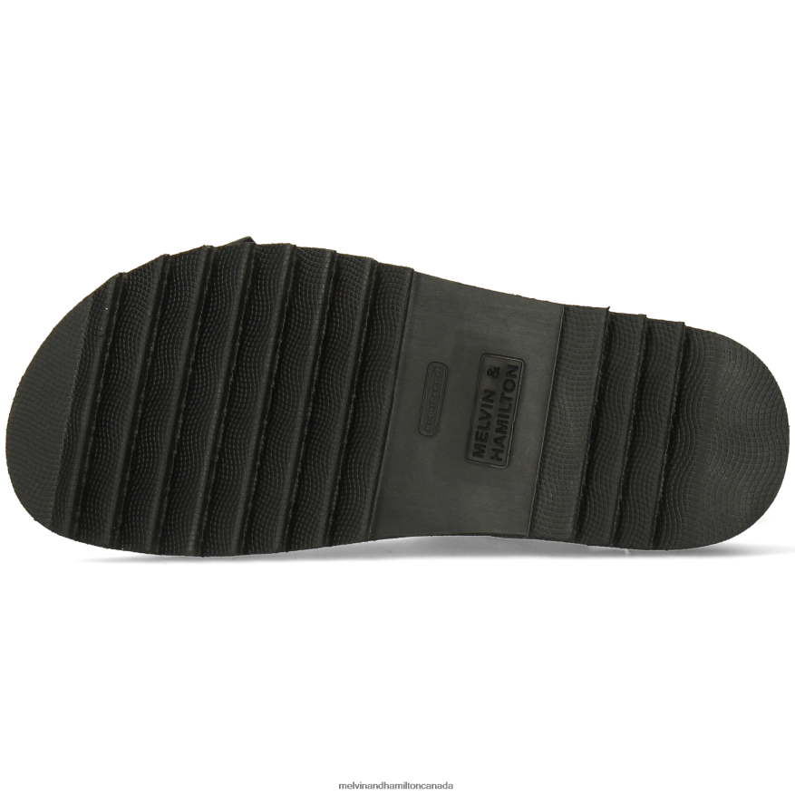 Women Melvin & Hamilton Black Wilma 37 Sandals P4V68P1935