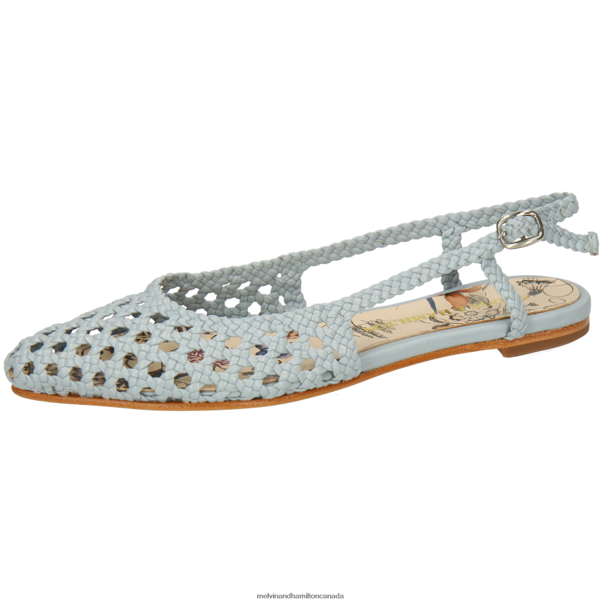 Women Melvin & Hamilton Blue Alexa 27 Sandals P4V68P1901