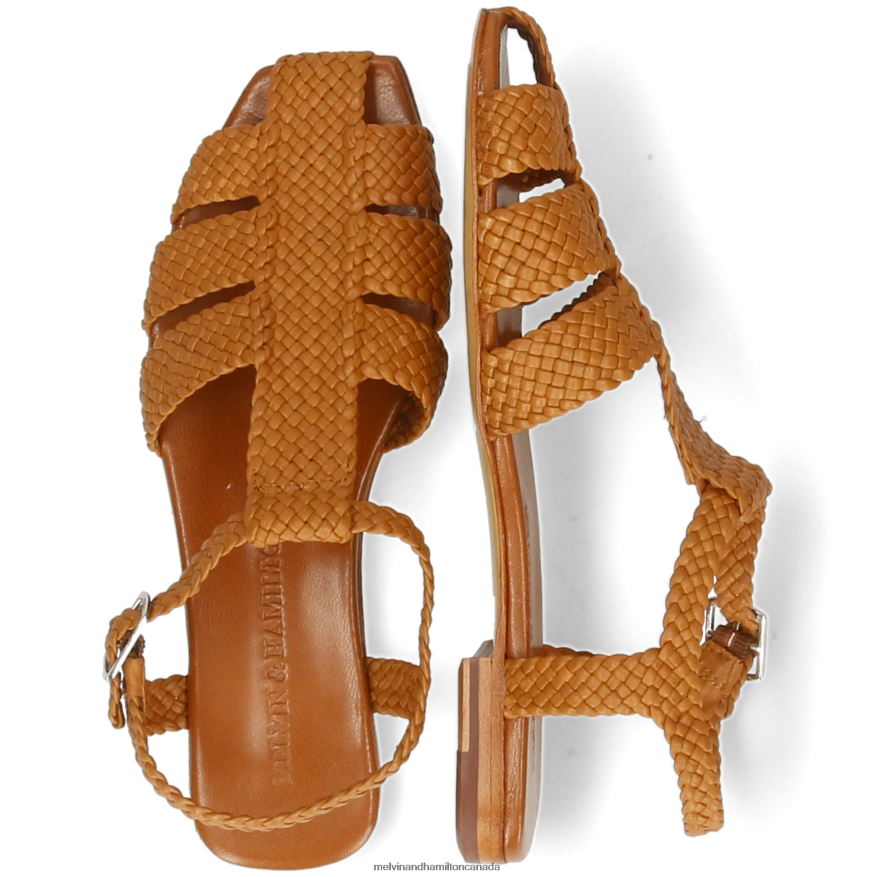 Women Melvin & Hamilton Brown Brooke 17 Sandals P4V68P1896