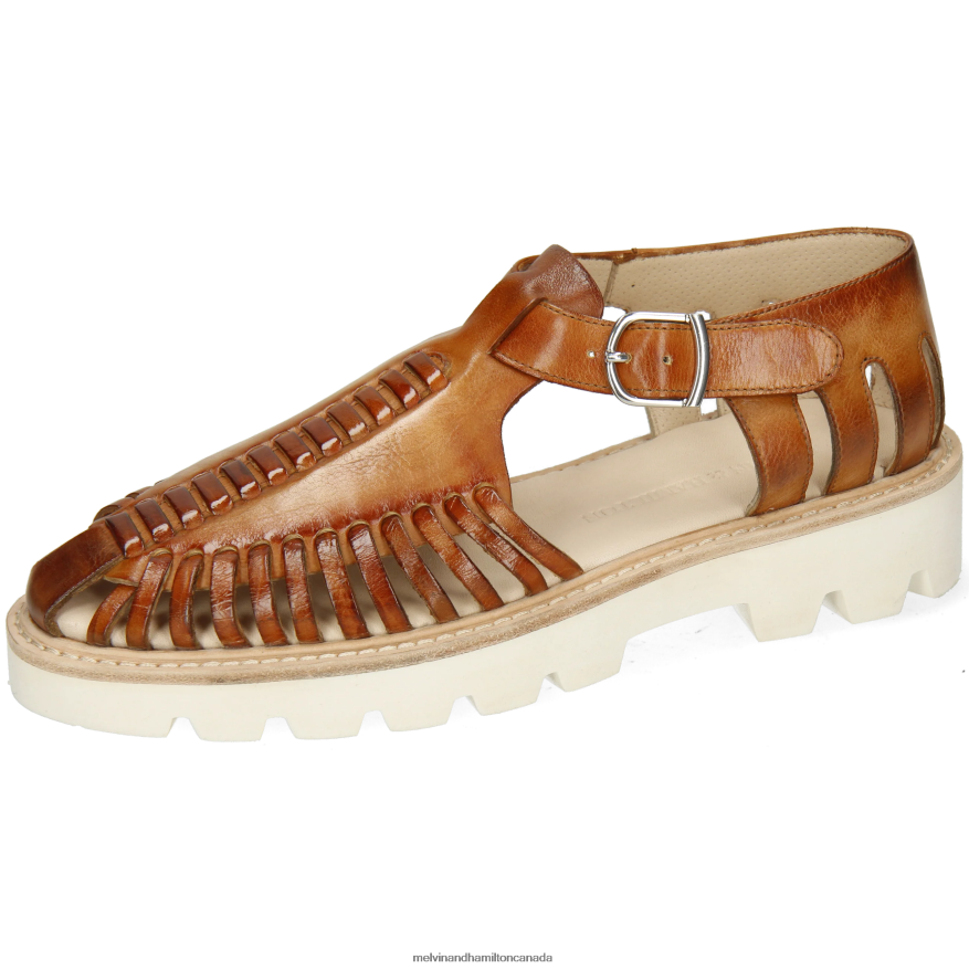 Women Melvin & Hamilton Brown Molly 17 Sandals P4V68P1936