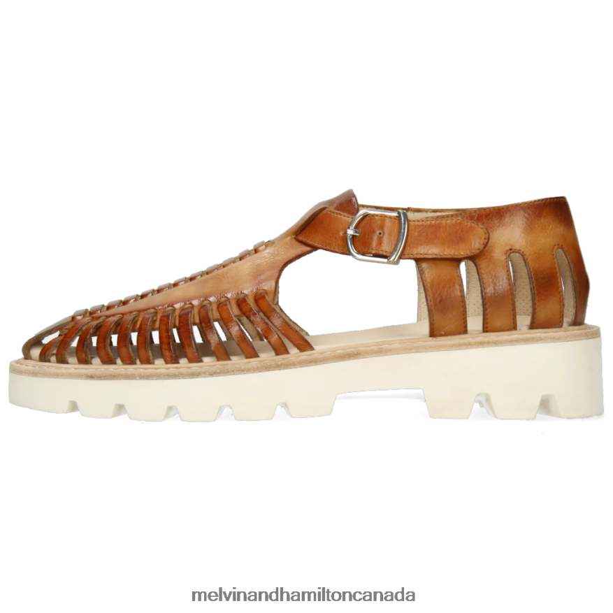 Women Melvin & Hamilton Brown Molly 17 Sandals P4V68P1936