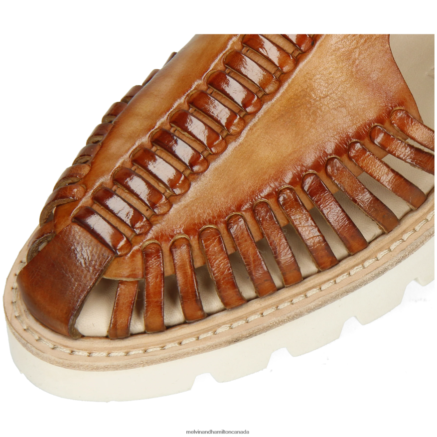 Women Melvin & Hamilton Brown Molly 17 Sandals P4V68P1936