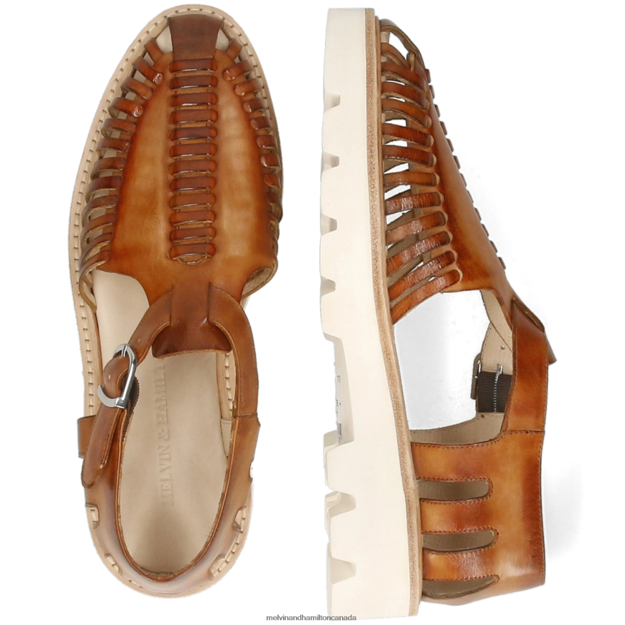 Women Melvin & Hamilton Brown Molly 17 Sandals P4V68P1936