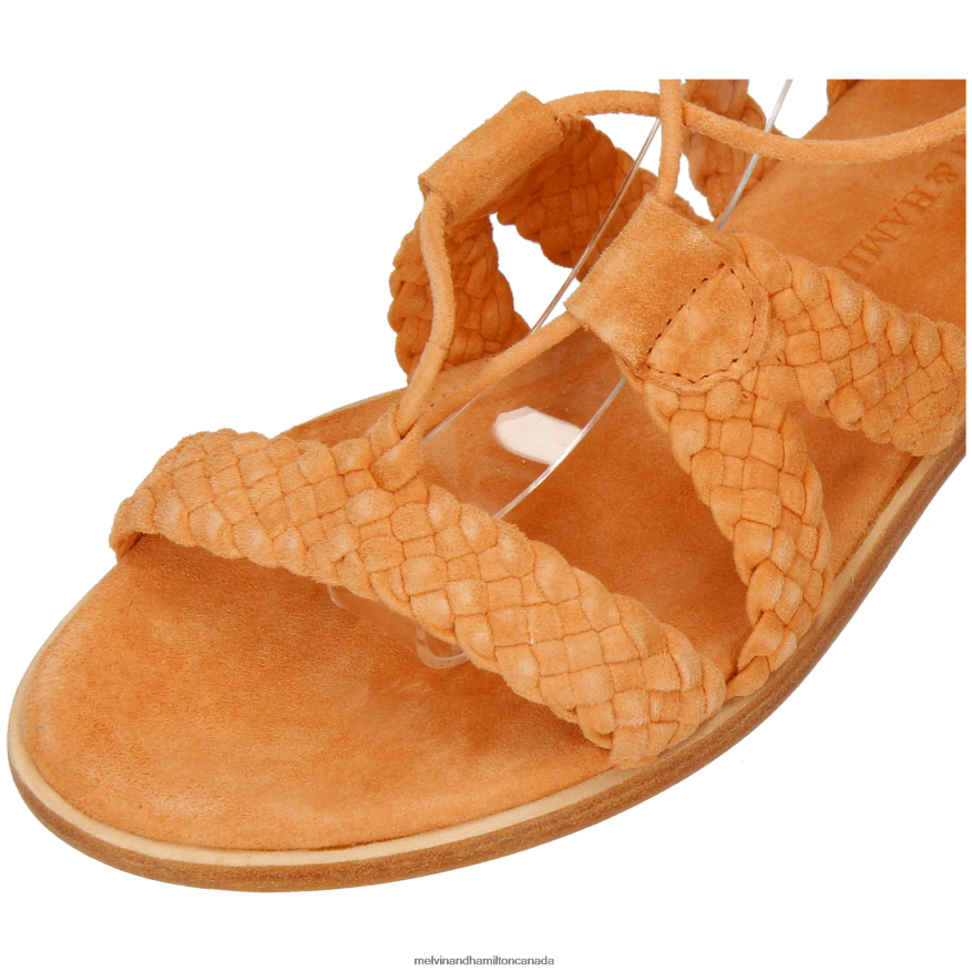 Women Melvin & Hamilton Orange Sandra 11 Sandals P4V68P1906