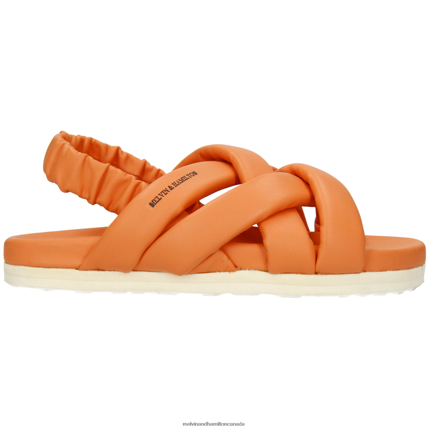 Women Melvin & Hamilton Orange Wilma 43 Sandals P4V68P1899