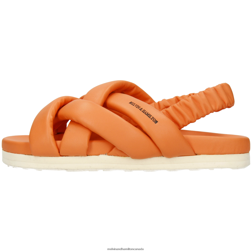 Women Melvin & Hamilton Orange Wilma 43 Sandals P4V68P1899