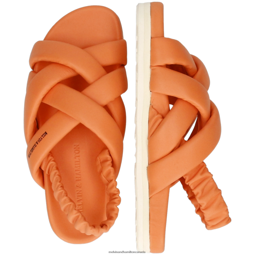 Women Melvin & Hamilton Orange Wilma 43 Sandals P4V68P1899
