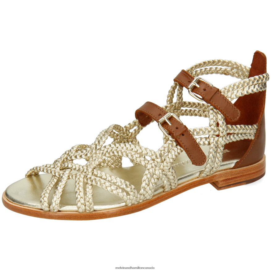 Women Melvin & Hamilton Silver Sandra 48 Sandals P4V68P1908