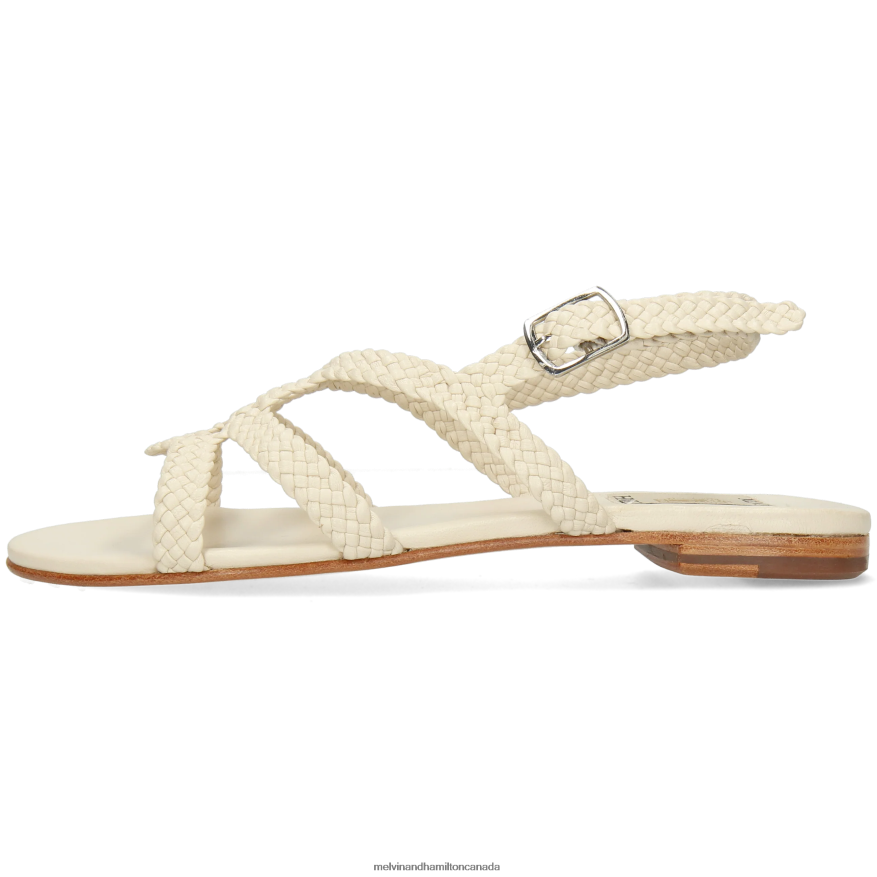 Women Melvin & Hamilton White Hanna 86 Sandals P4V68P1928