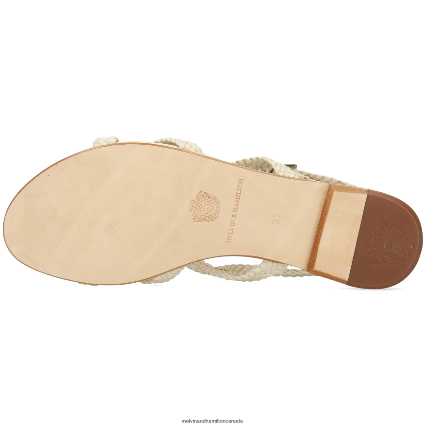 Women Melvin & Hamilton White Hanna 86 Sandals P4V68P1928