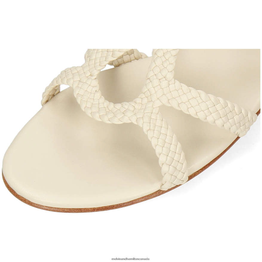 Women Melvin & Hamilton White Hanna 86 Sandals P4V68P1928