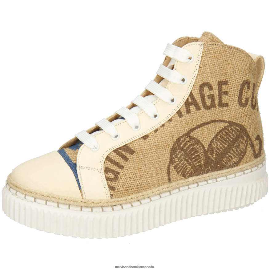 Women Melvin & Hamilton Beige Nuri 12 Sneakers P4V68P1850