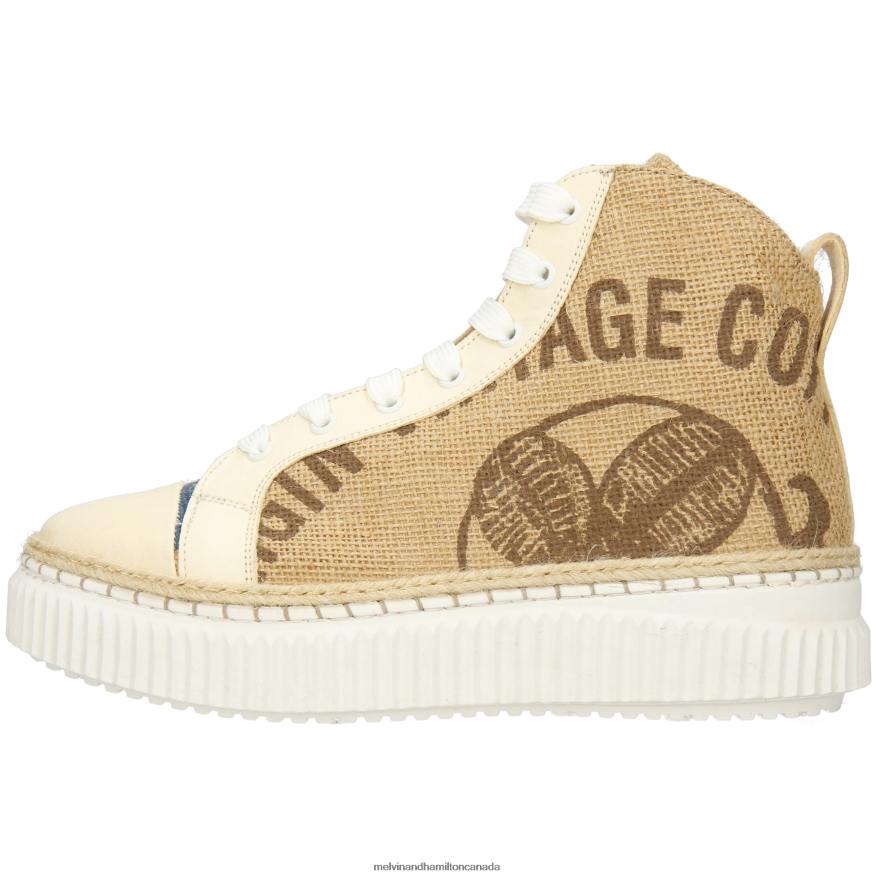 Women Melvin & Hamilton Beige Nuri 12 Sneakers P4V68P1850