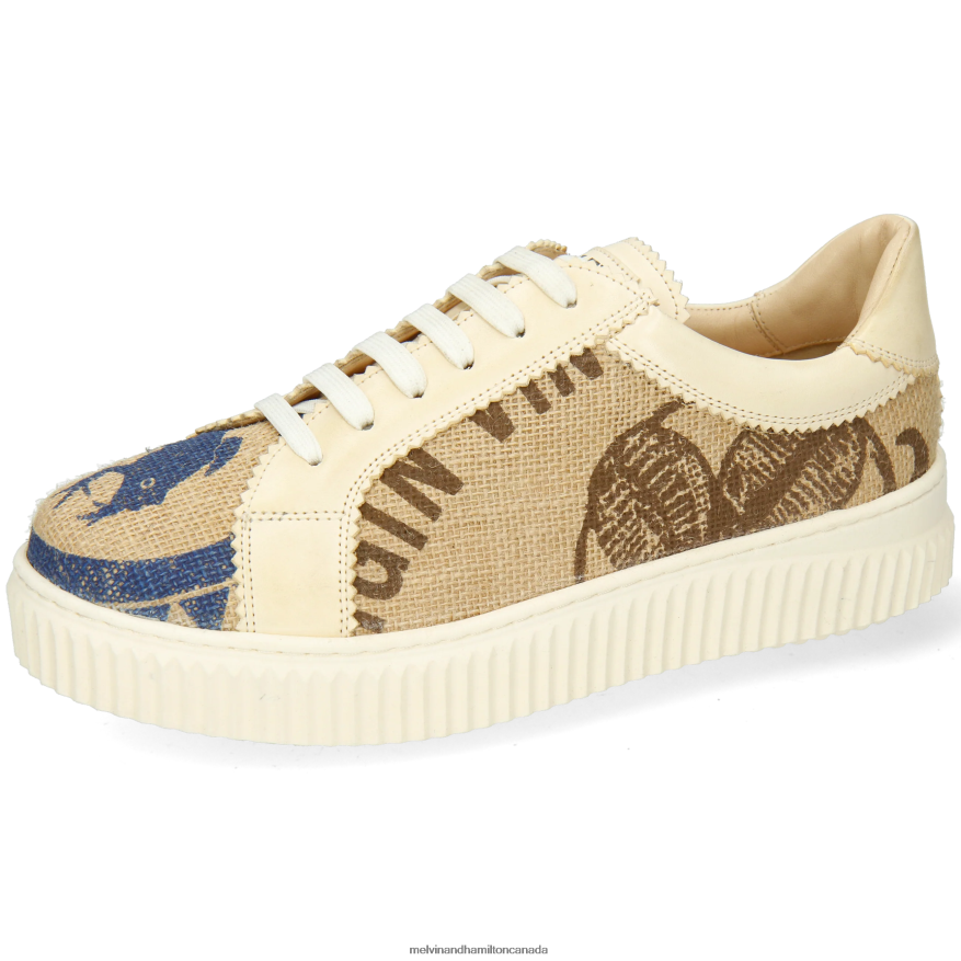 Women Melvin & Hamilton Beige Nuri 26 Sneakers P4V68P1787