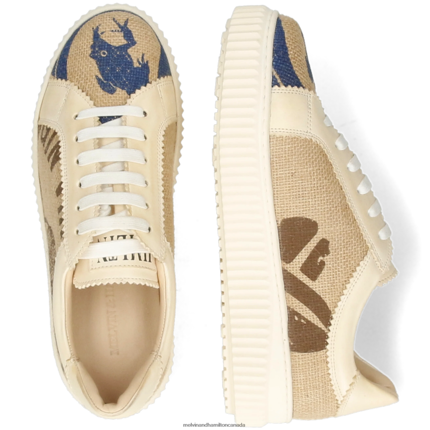 Women Melvin & Hamilton Beige Nuri 26 Sneakers P4V68P1787