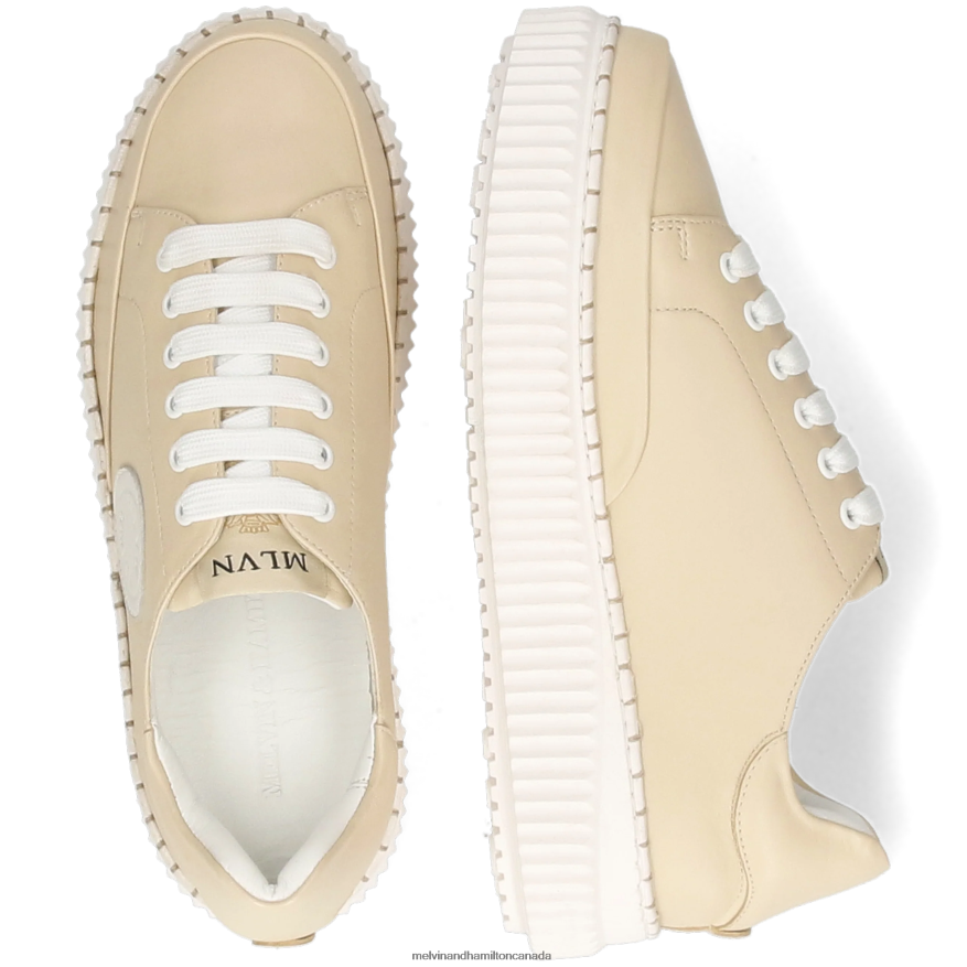 Women Melvin & Hamilton Beige Nuri 7 Sneakers P4V68P1804
