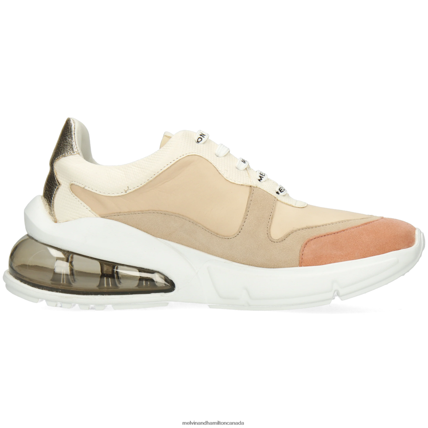 Women Melvin & Hamilton Beige Pamela 4 Sneakers P4V68P1817