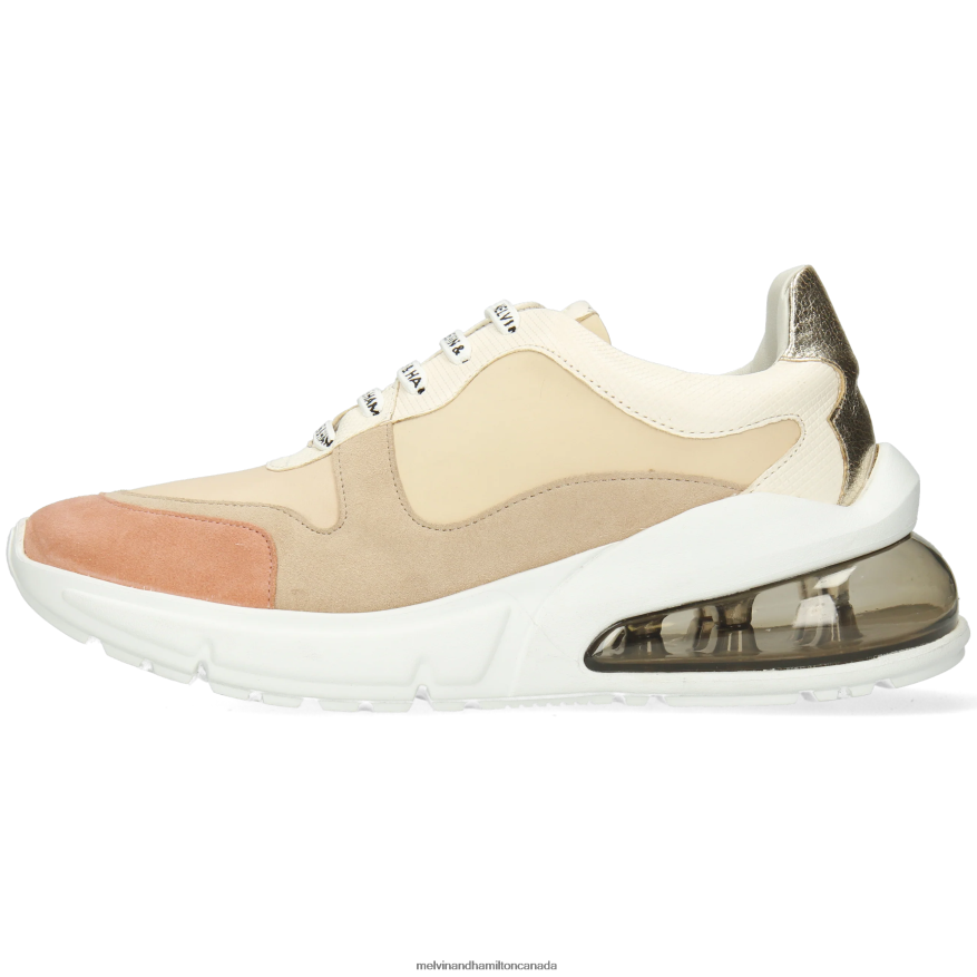 Women Melvin & Hamilton Beige Pamela 4 Sneakers P4V68P1817