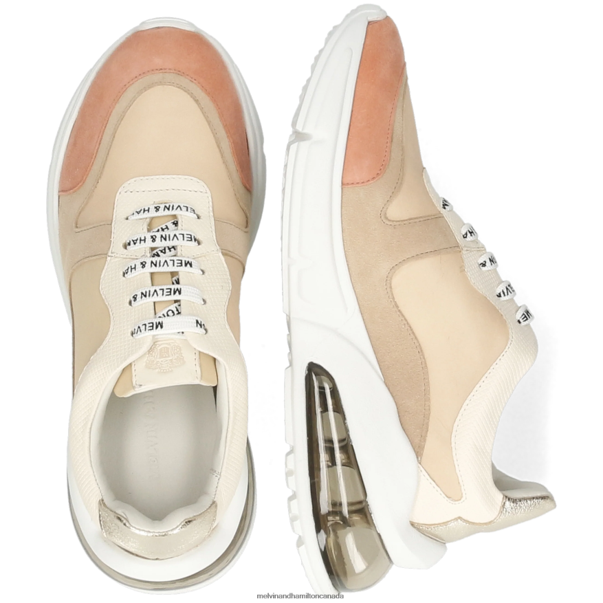 Women Melvin & Hamilton Beige Pamela 4 Sneakers P4V68P1817