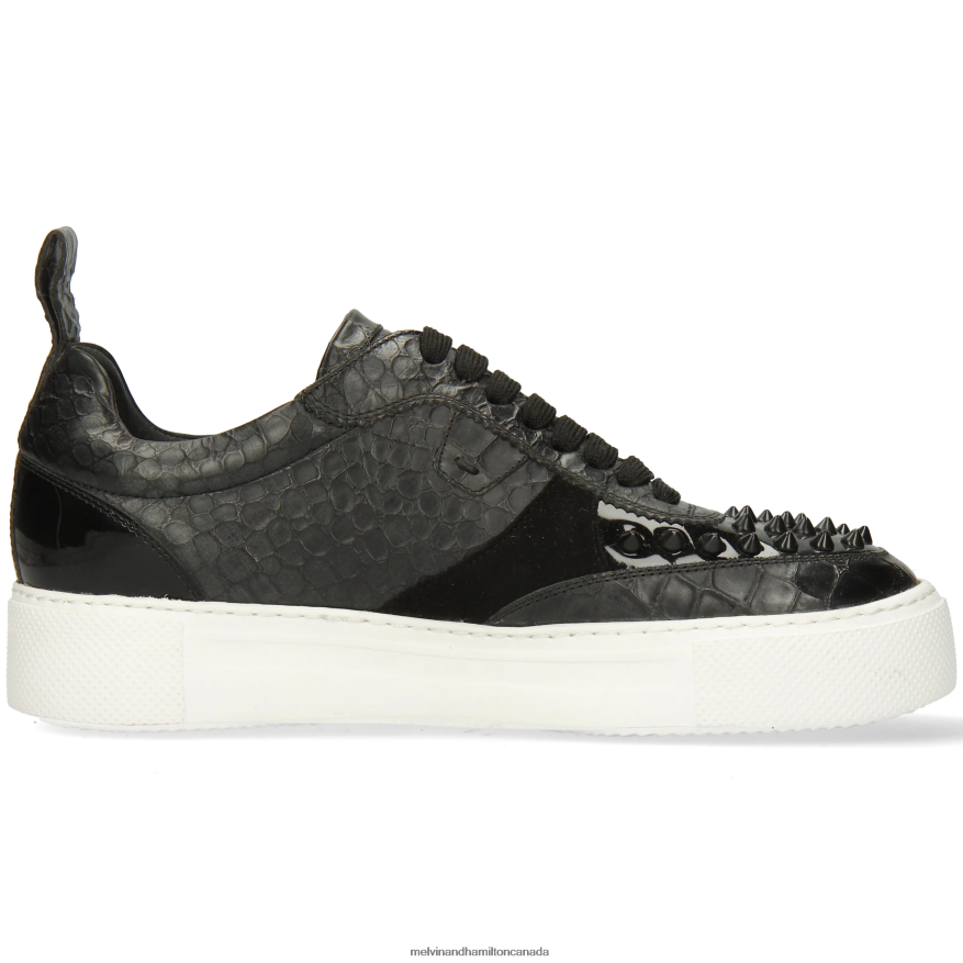 Women Melvin & Hamilton Black Amber 9 Sneakers P4V68P1797