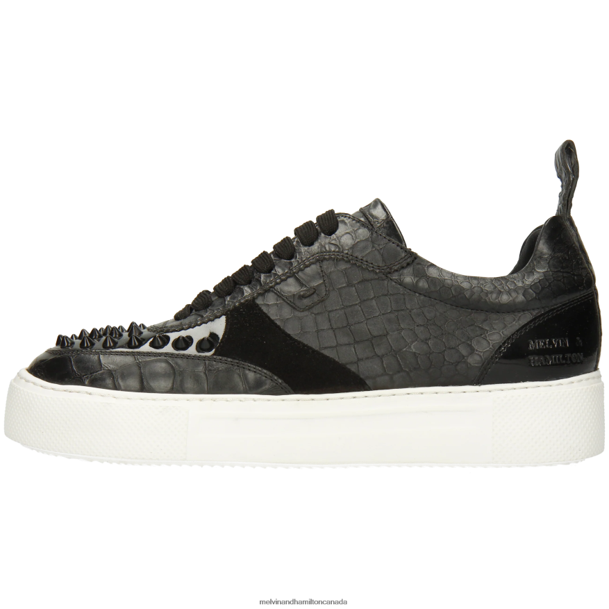 Women Melvin & Hamilton Black Amber 9 Sneakers P4V68P1797