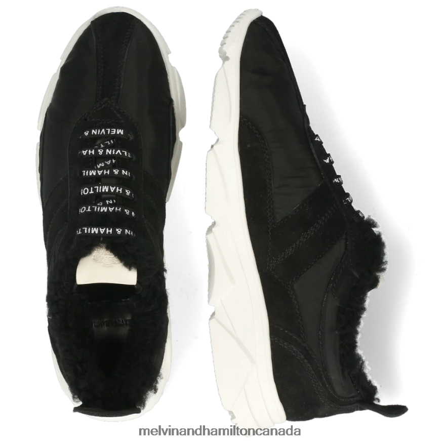Women Melvin & Hamilton Black Briana 1 Sneakers P4V68P1820