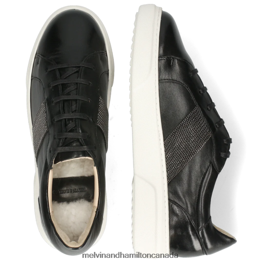Women Melvin & Hamilton Black Hailey 17 Sneakers P4V68P1853