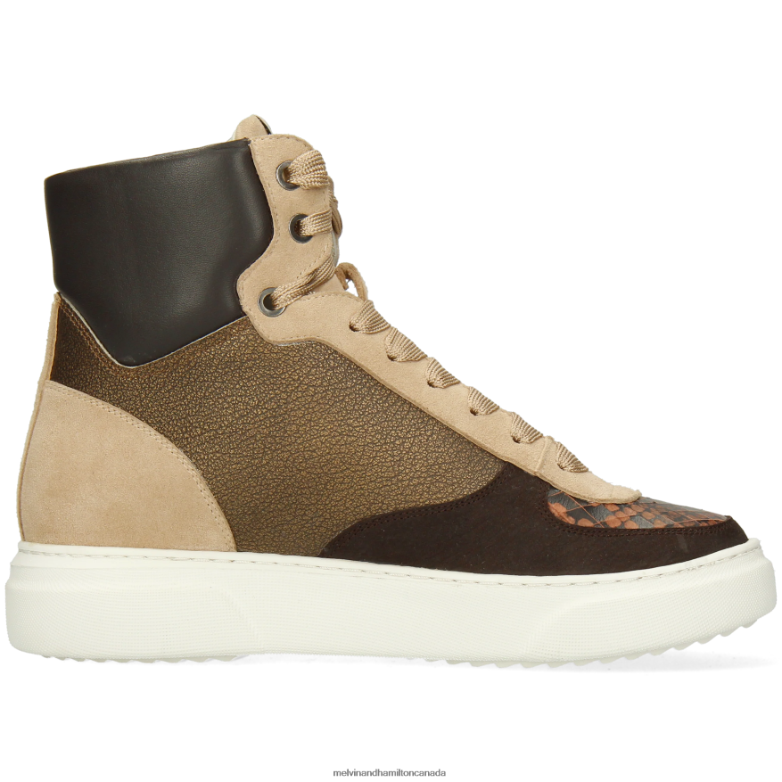 Women Melvin & Hamilton Brown Hailey 25 Sneakers P4V68P1792