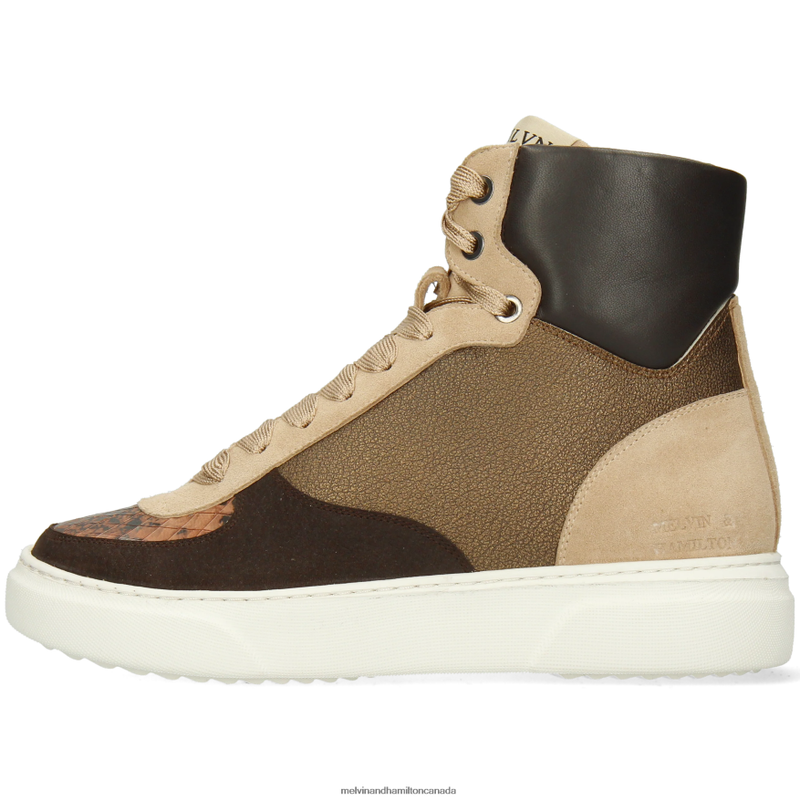 Women Melvin & Hamilton Brown Hailey 25 Sneakers P4V68P1792