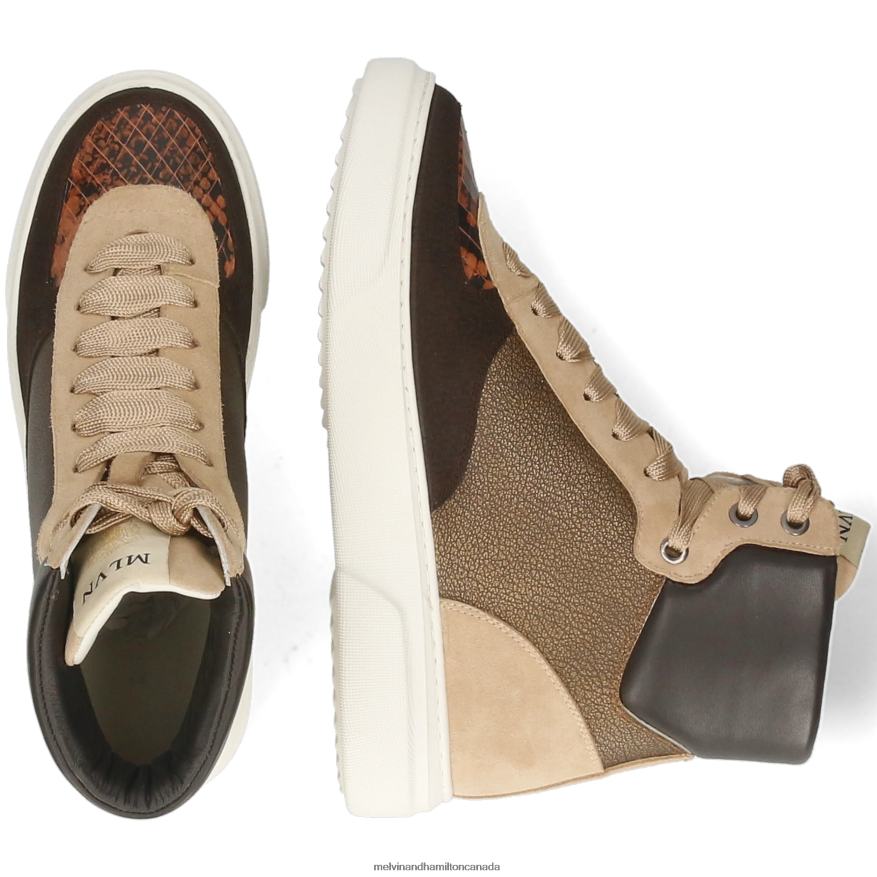 Women Melvin & Hamilton Brown Hailey 25 Sneakers P4V68P1792
