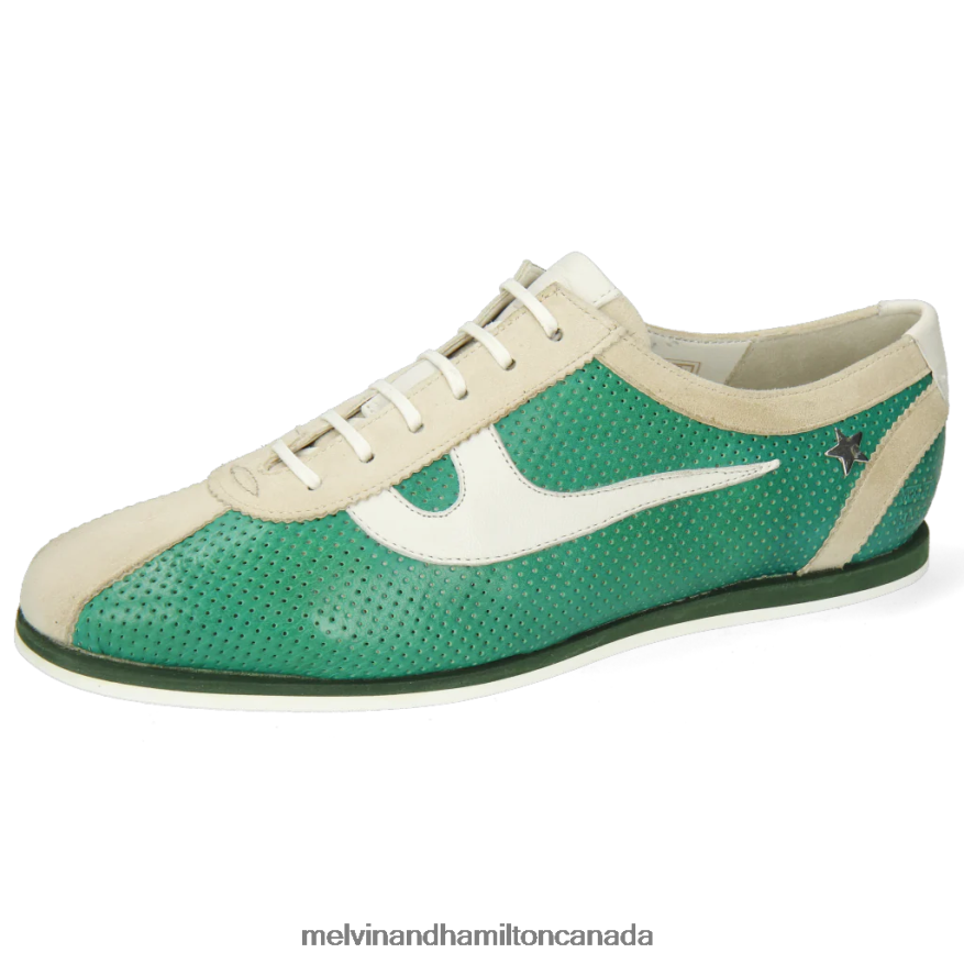 Women Melvin & Hamilton Green Pearl 1 Sneakers P4V68P1876