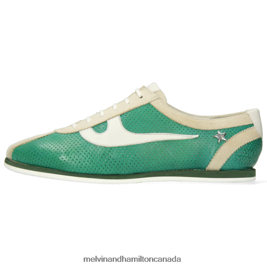 Women Melvin & Hamilton Green Pearl 1 Sneakers P4V68P1876