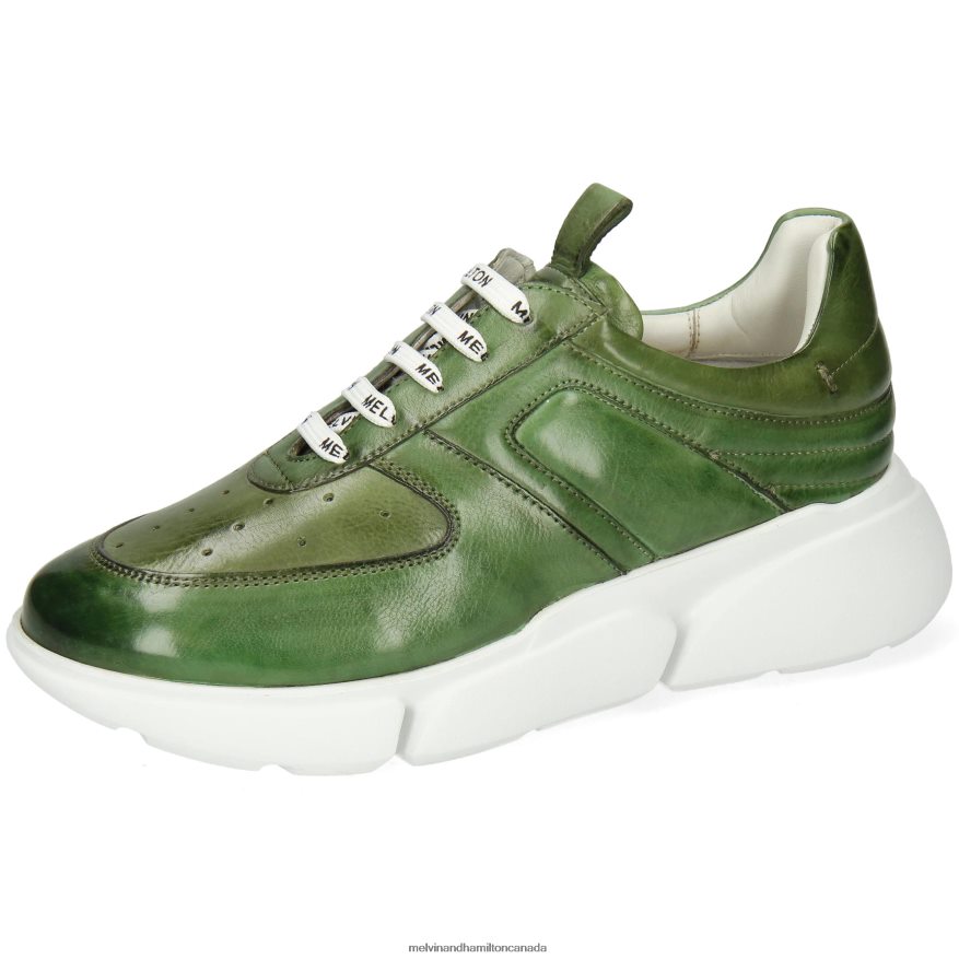 Women Melvin & Hamilton Green Tessa 2 Sneakers P4V68P1846