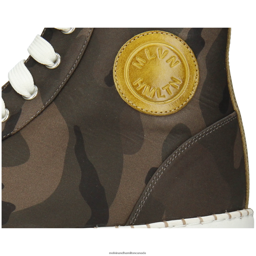 Women Melvin & Hamilton Khaki Nuri 3 Sneakers P4V68P1840