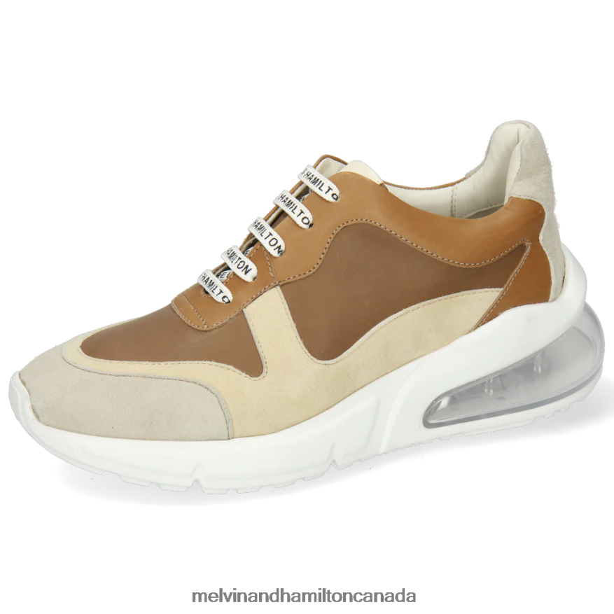 Women Melvin & Hamilton Light Brown Pamela 4 Sneakers P4V68P1859