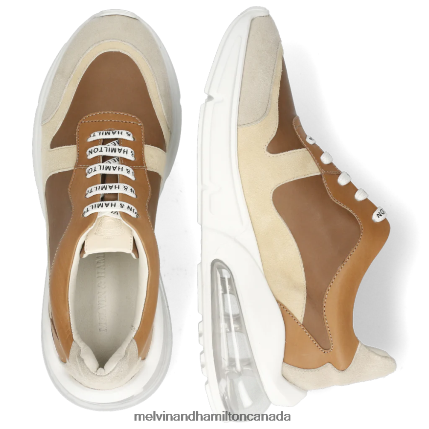 Women Melvin & Hamilton Light Brown Pamela 4 Sneakers P4V68P1859